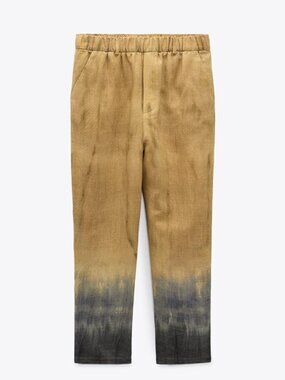 Zara tie-dye linen pants